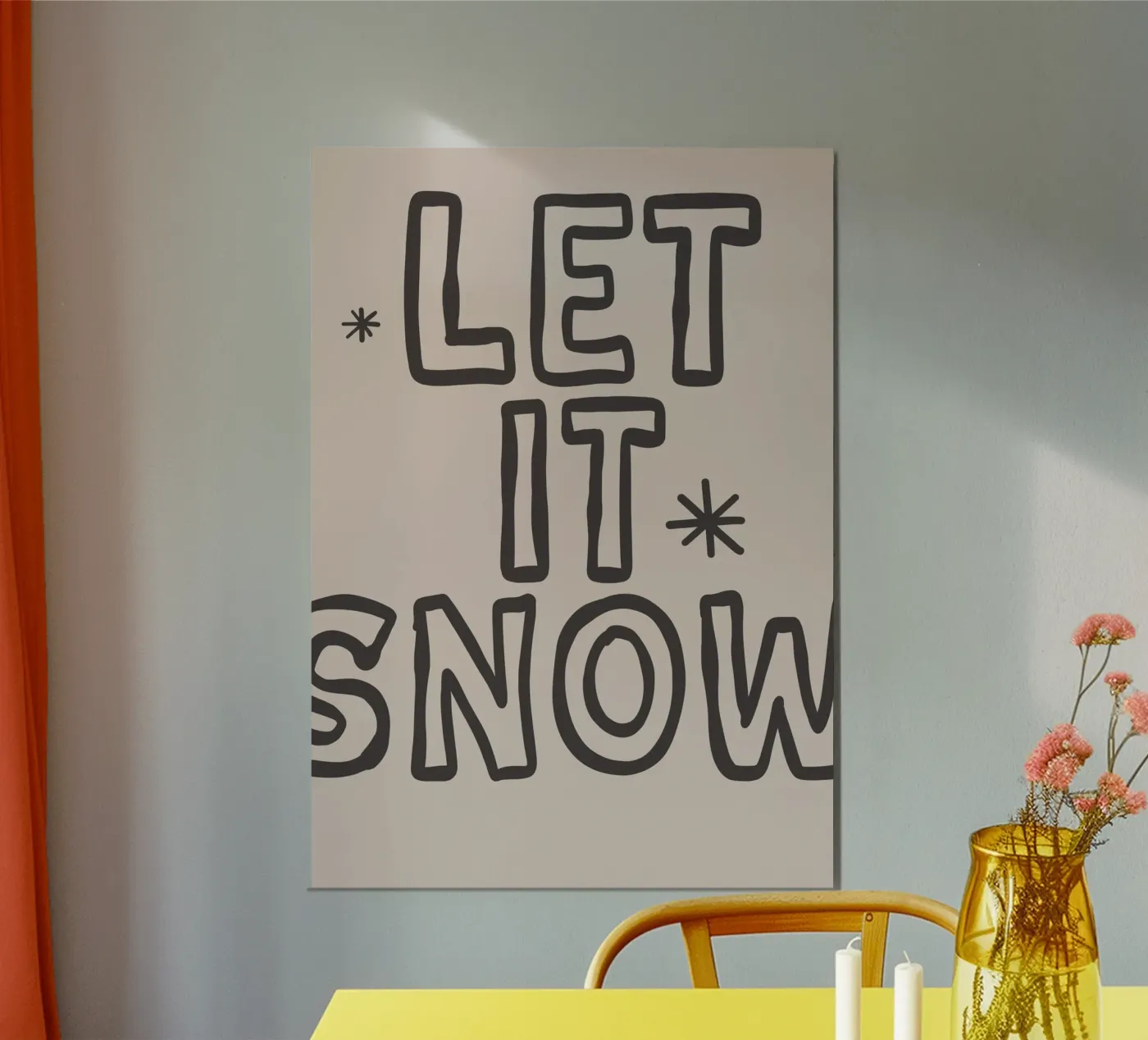 let it snow poster da SanniBee.