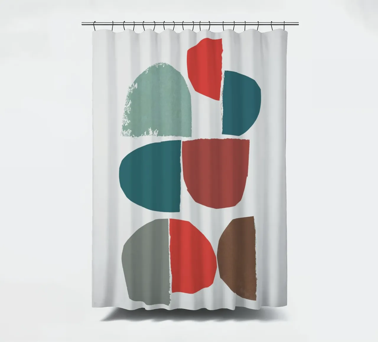 minimalist collage 6-1 tenda da doccia da IRIS LEHNHARDT FINE ART