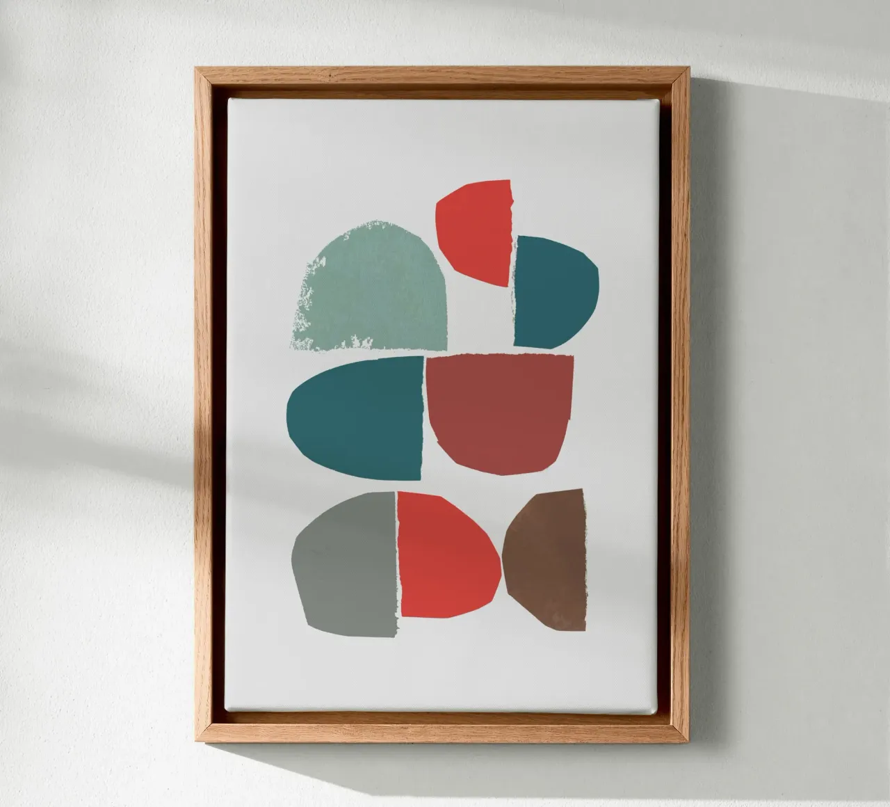 minimalist collage 6-1 tela da IRIS LEHNHARDT FINE ART