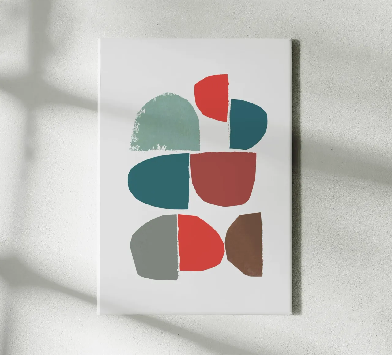 minimalist collage 6-1 tela da IRIS LEHNHARDT FINE ART