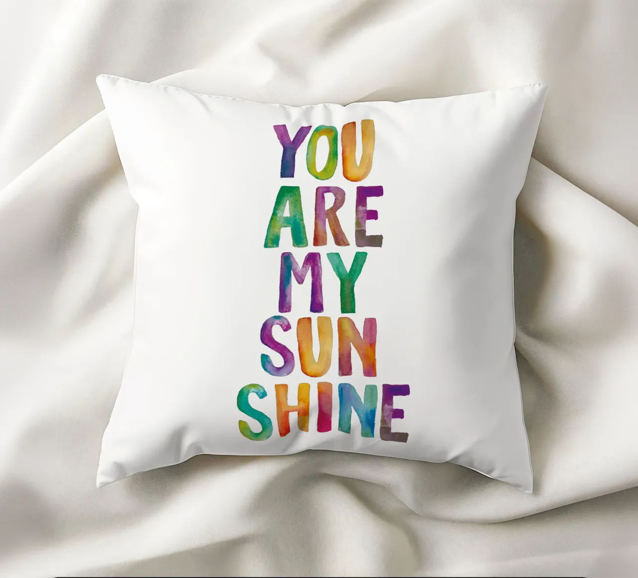 Tu sei il mio sole cuscino da THE MOTIVATED TYPE