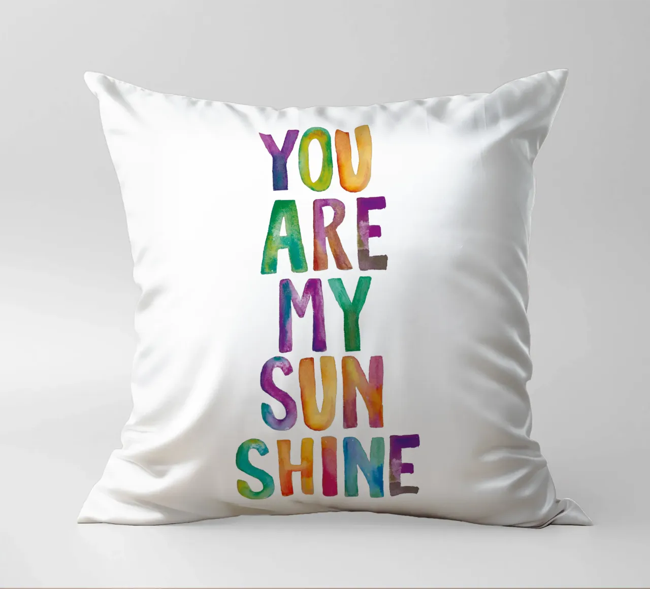 Tu sei il mio sole cuscino da THE MOTIVATED TYPE