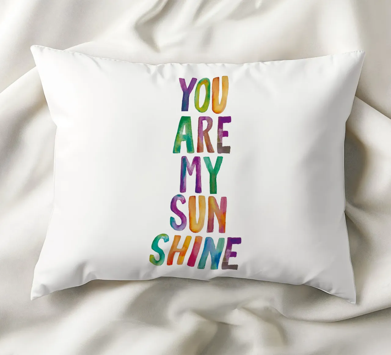 Tu sei il mio sole cuscino da THE MOTIVATED TYPE