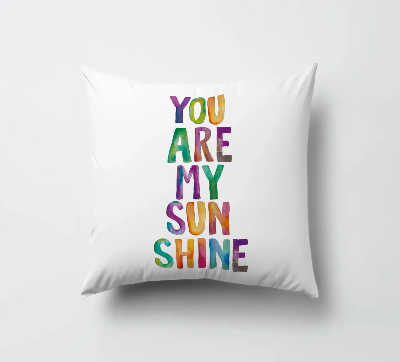 Tu sei il mio sole cuscino da THE MOTIVATED TYPE