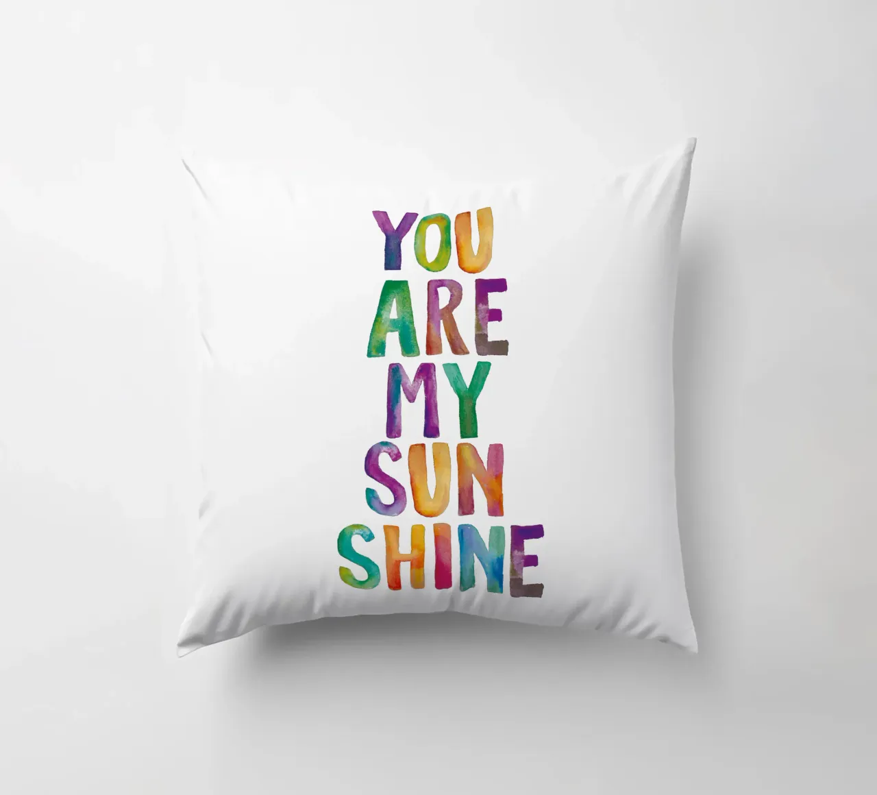 Tu sei il mio sole cuscino da THE MOTIVATED TYPE