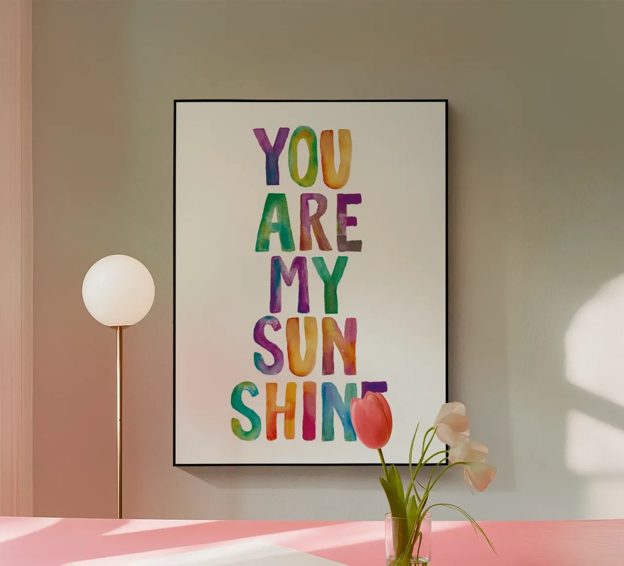 Tu sei il mio sole plexiglass da THE MOTIVATED TYPE