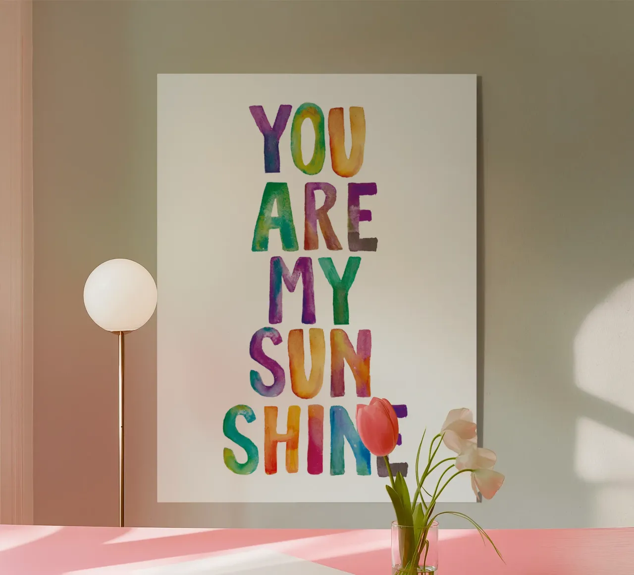 Tu sei il mio sole plexiglass da THE MOTIVATED TYPE