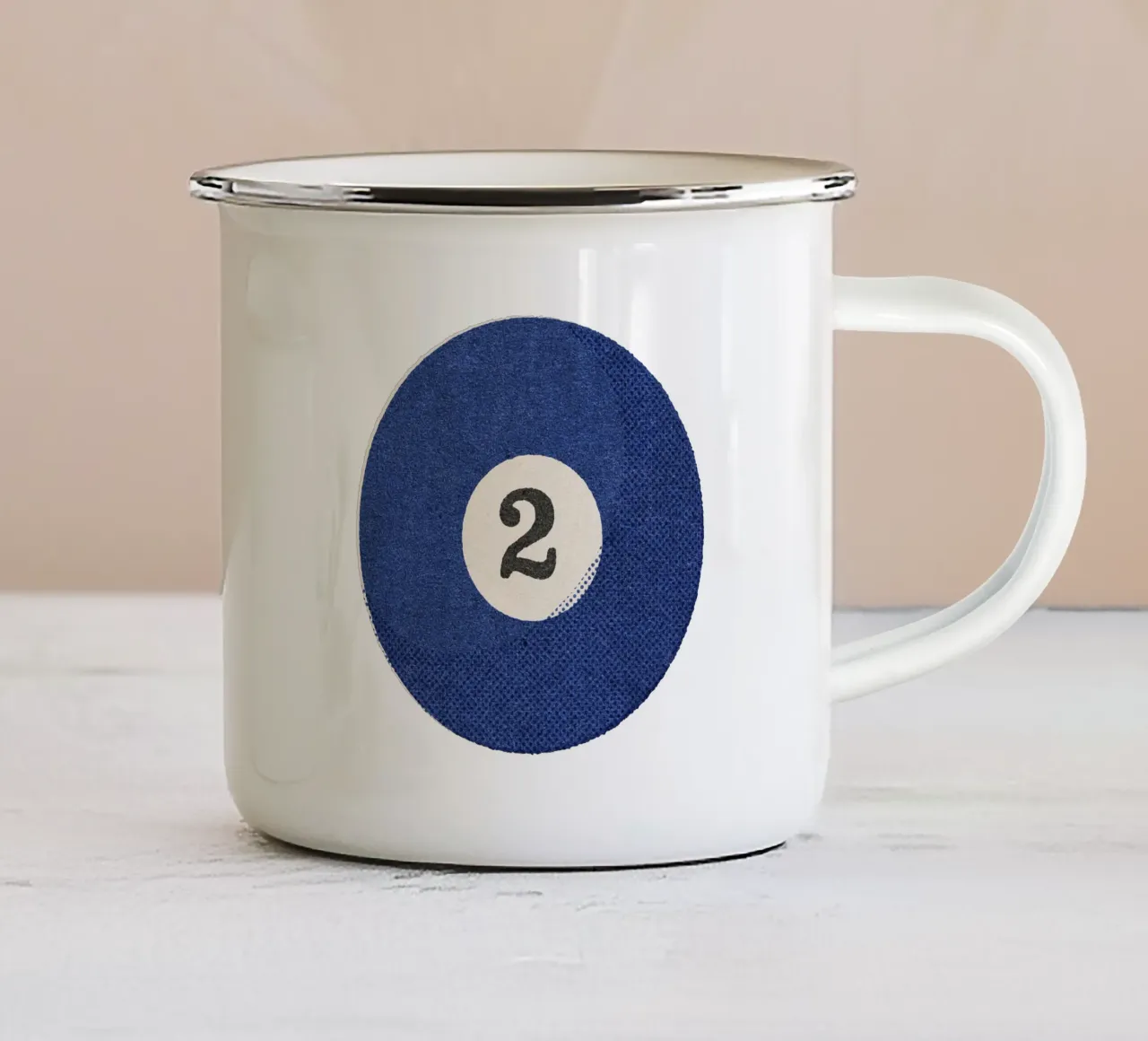 BALLS - Billiards - Ball 2 tazza in smalto da DANIEL COULMANN