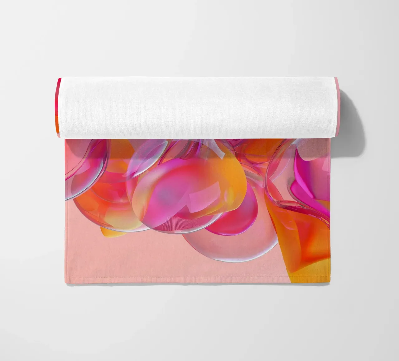 Pink and Orange Glass Balls Strandtuch von Malou-Studio