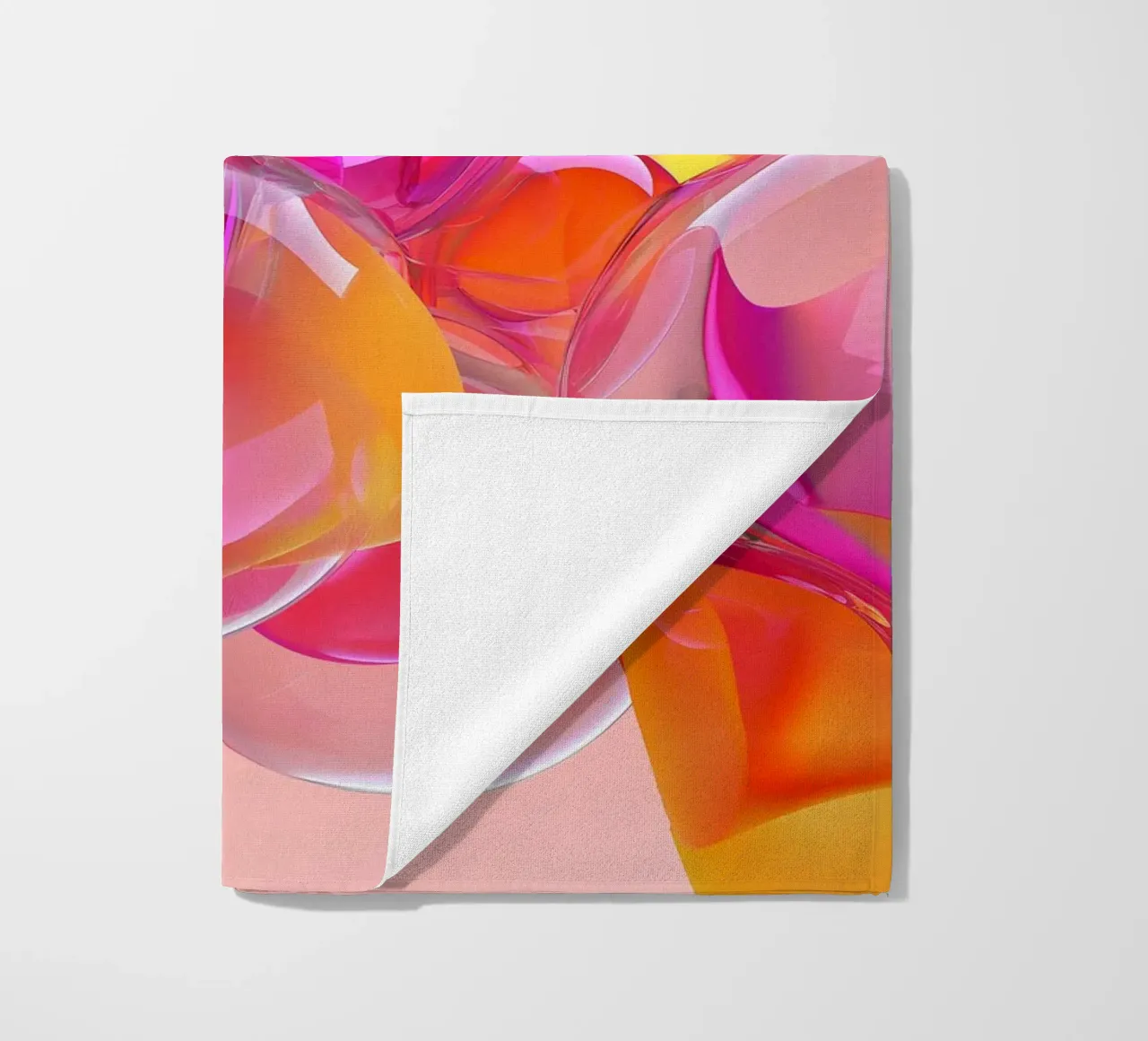 Pink and Orange Glass Balls Strandtuch von Malou-Studio