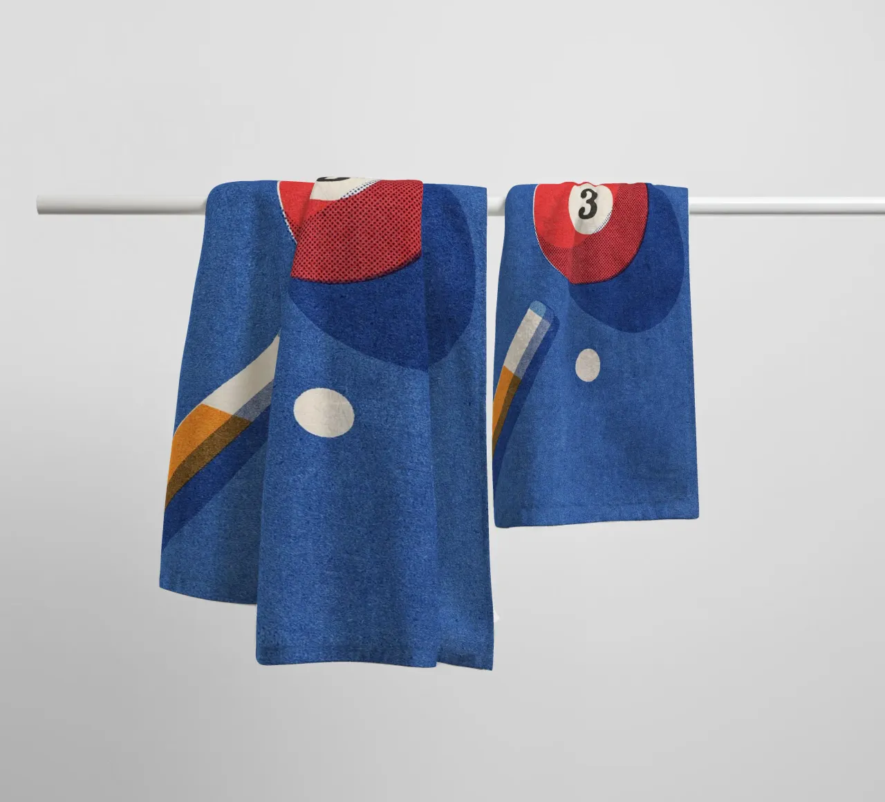 BALLS - Billiards - Ball 3 asciugamano da bagno da DANIEL COULMANN
