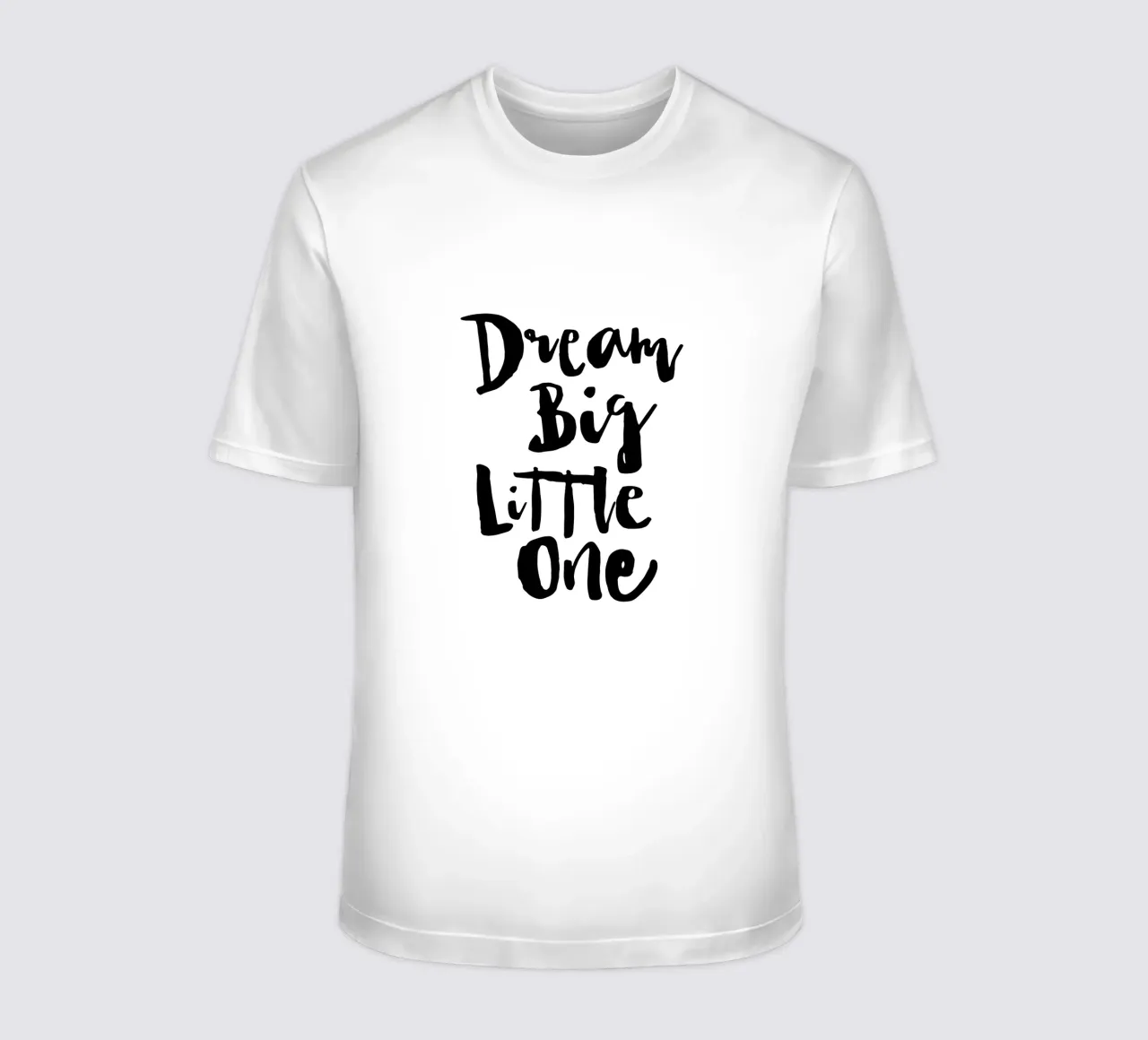 Dream Big Little One en blanco y negro camiseta de THE MOTIVATED TYPE