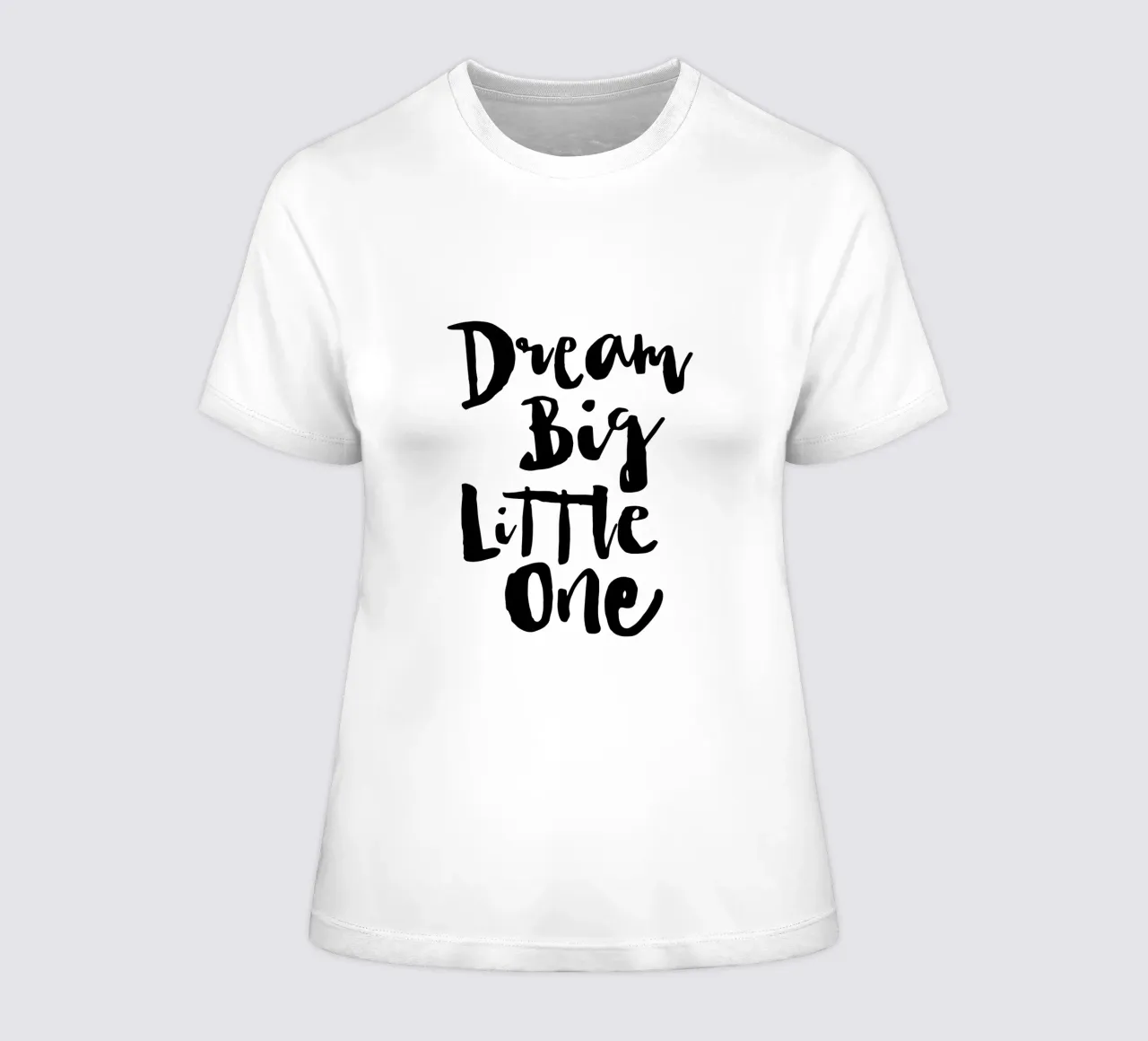 Sogna in grande piccolo in bianco e nero t-shirt da donna da THE MOTIVATED TYPE