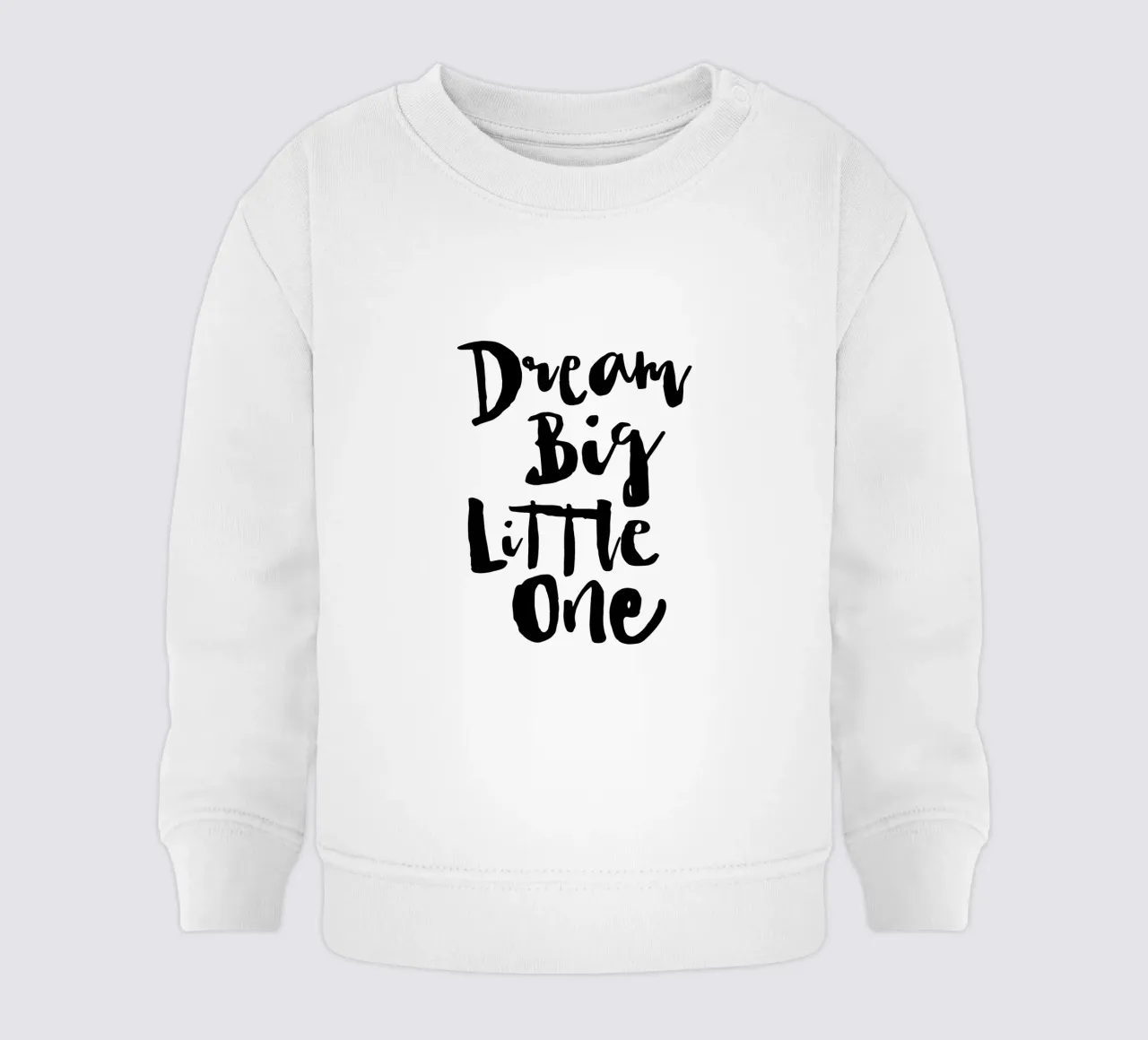 Sogna in grande piccolo in bianco e nero felpa neonato da THE MOTIVATED TYPE