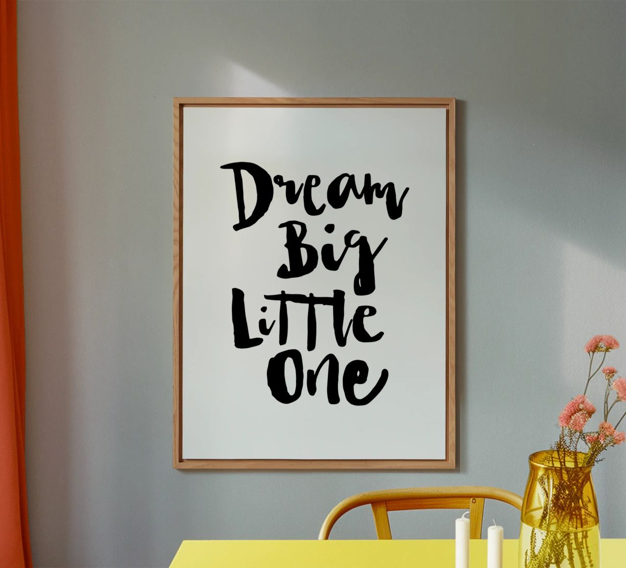 Sogna in grande piccolo in bianco e nero alluminio dibond da THE MOTIVATED TYPE