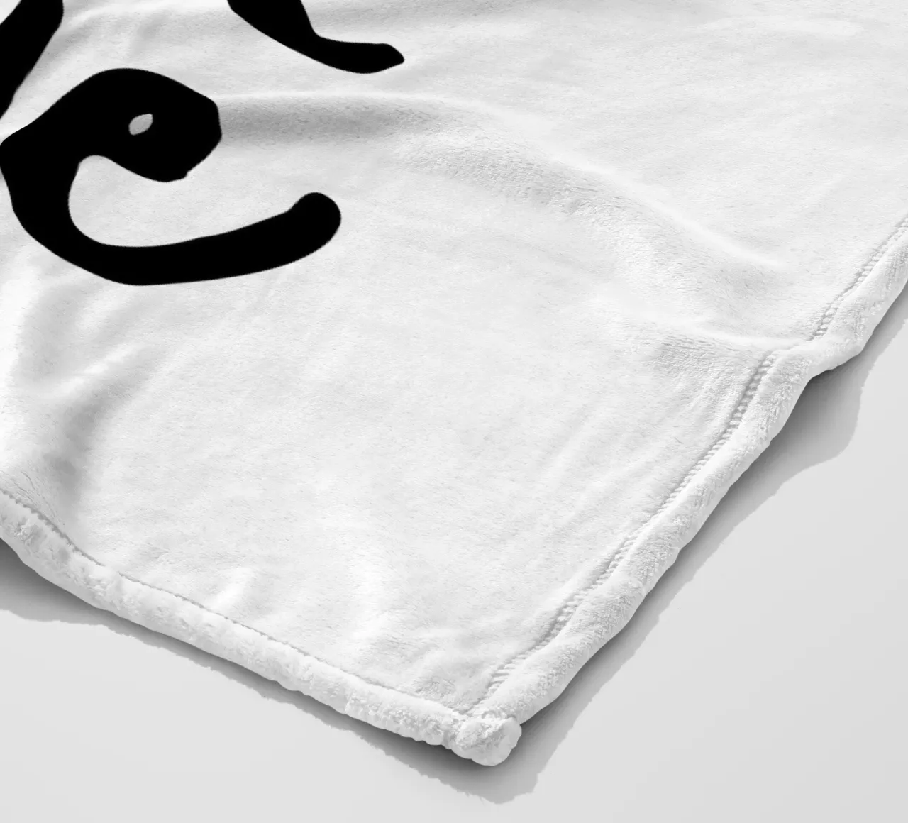 Dream Big Little One in Black and White fleece blanket by THE MOTIVATED TYPE