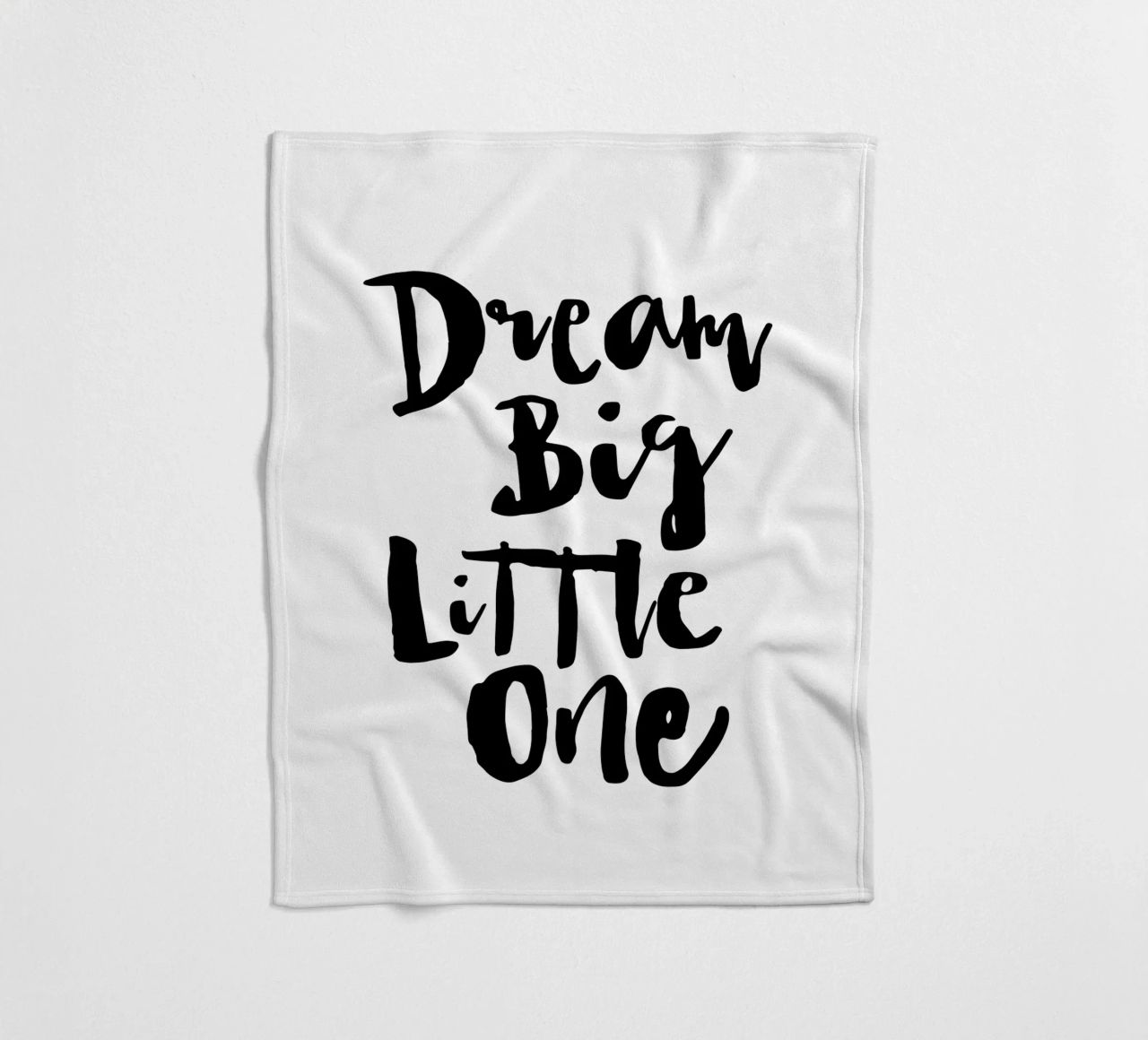 Sogna in grande piccolo in bianco e nero coperta in pile da THE MOTIVATED TYPE