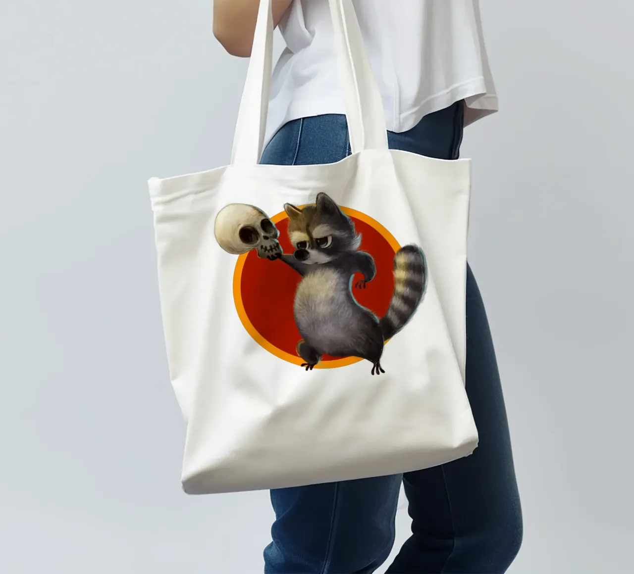Waschbär Willi borsa in juta da Cute'n'Rude