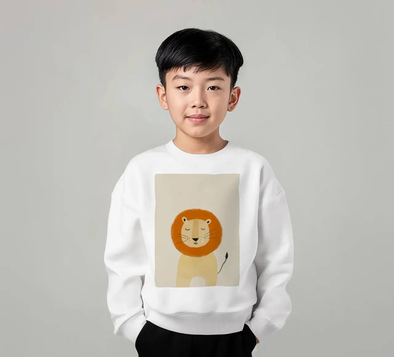 Lion Design felpa bambino da Indigo Rain