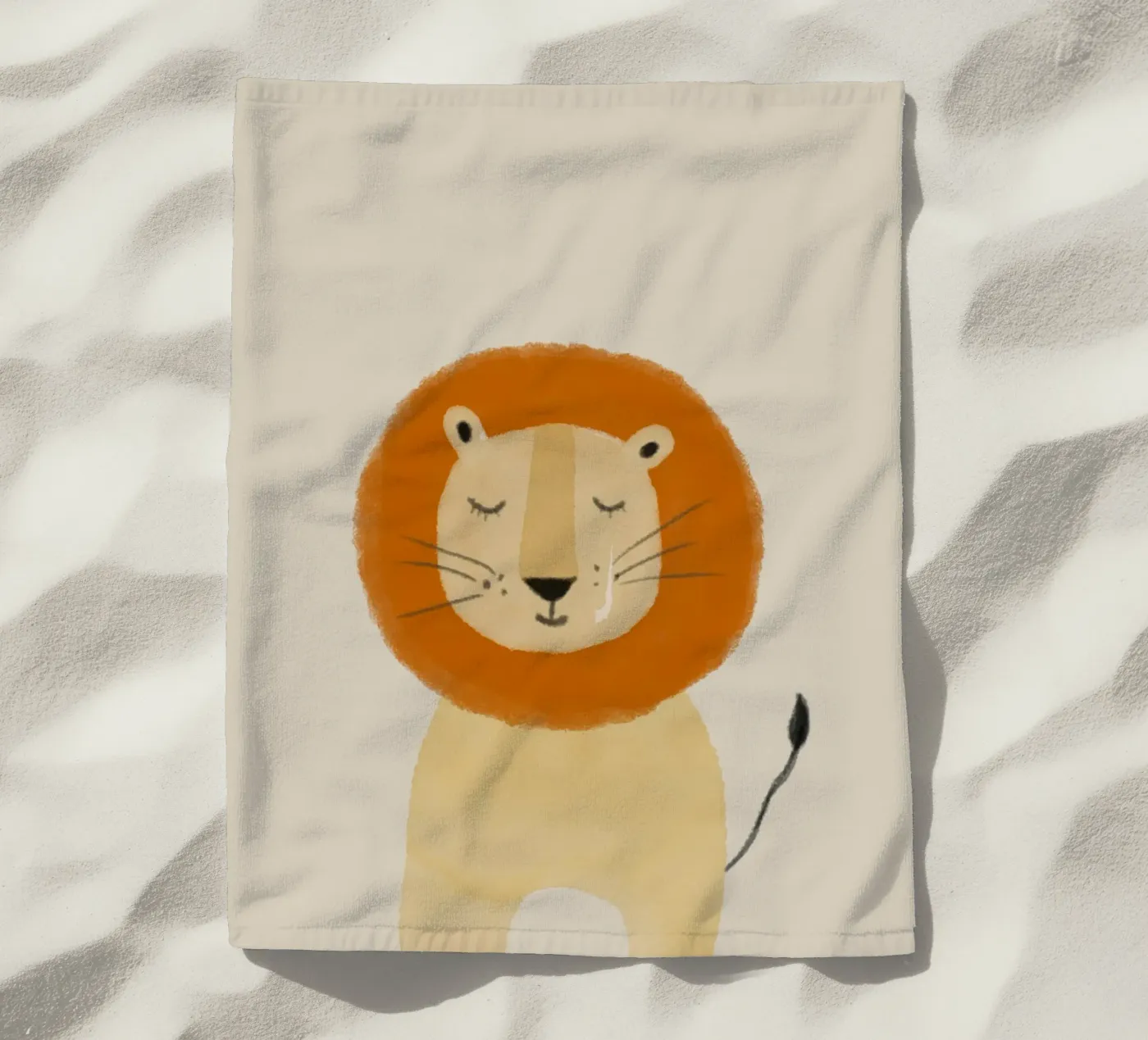 Lion Design telo mare da Indigo Rain
