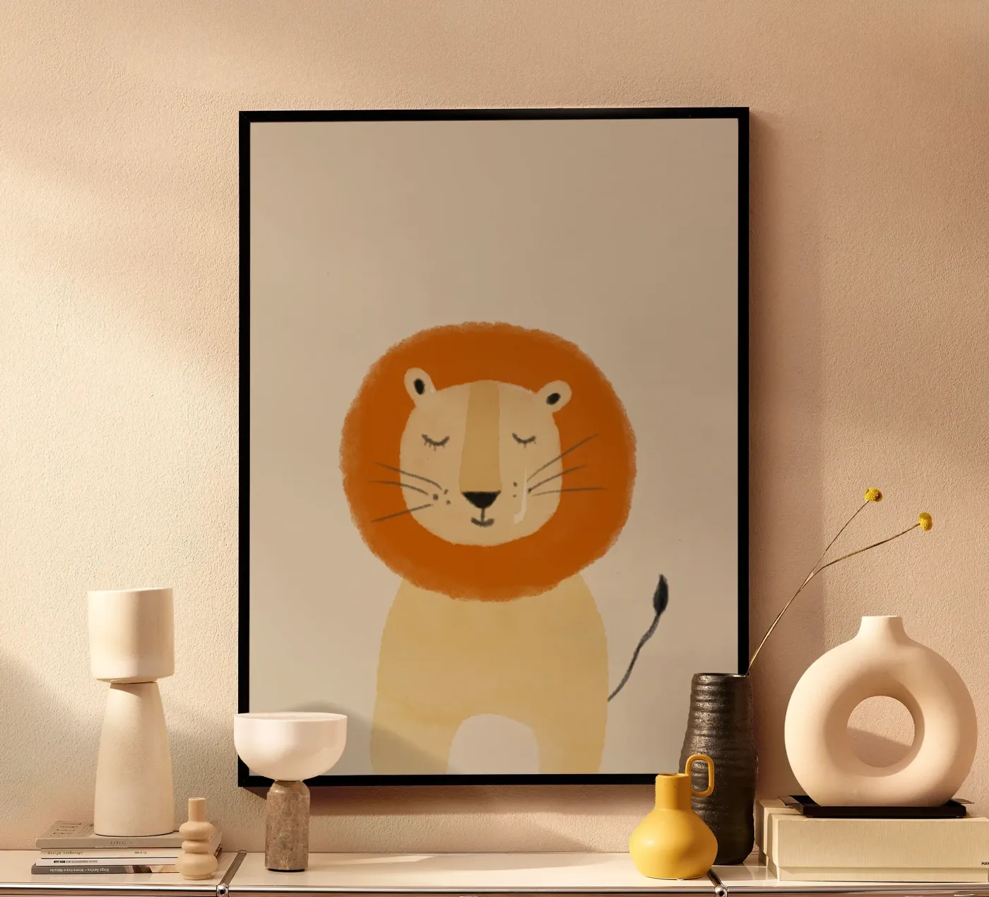 Lion Design poster by Indigo Rain