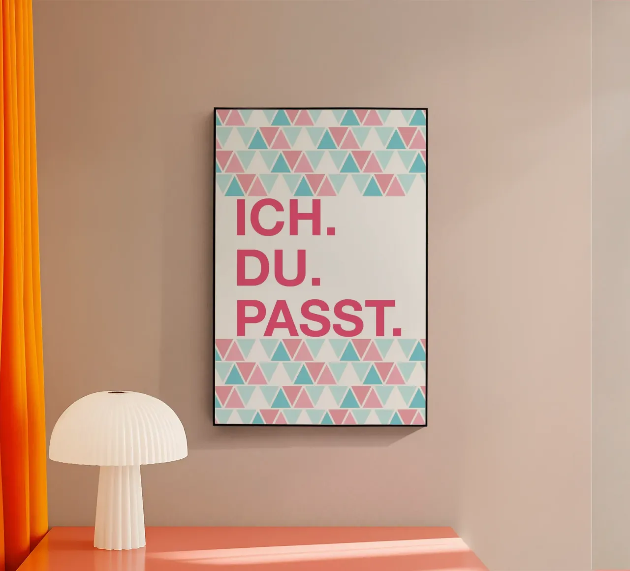 Ich Du Passt plexiglass da UN-TYPISCH