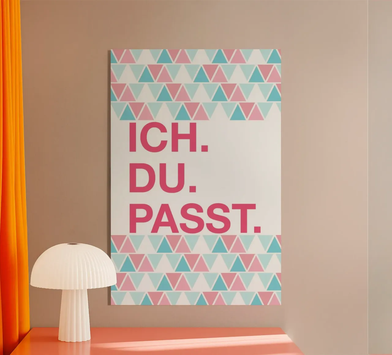 Ich Du Passt plexiglass da UN-TYPISCH