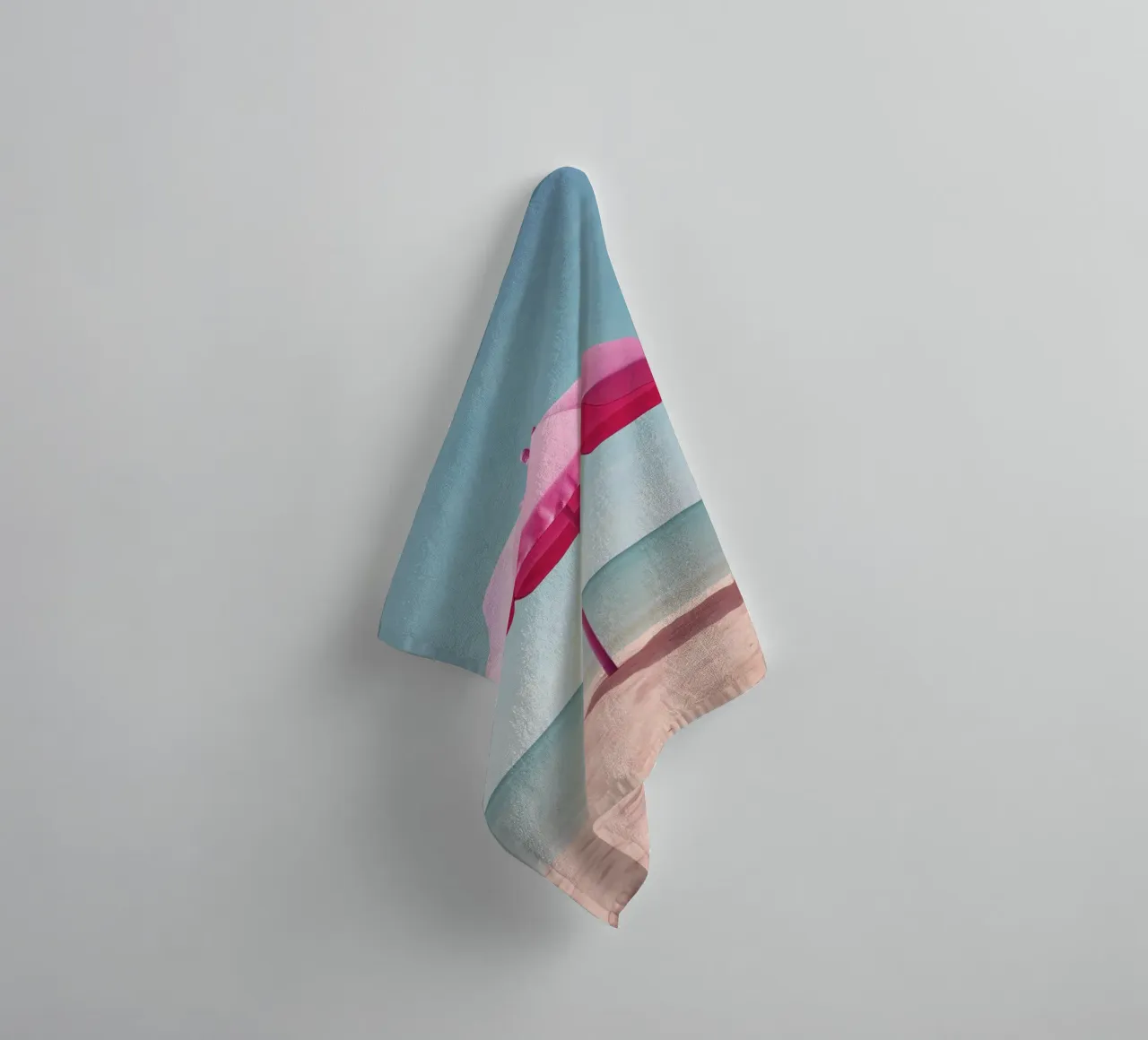 Ombrellone rosa asciugamano da bagno da Malou-Studio
