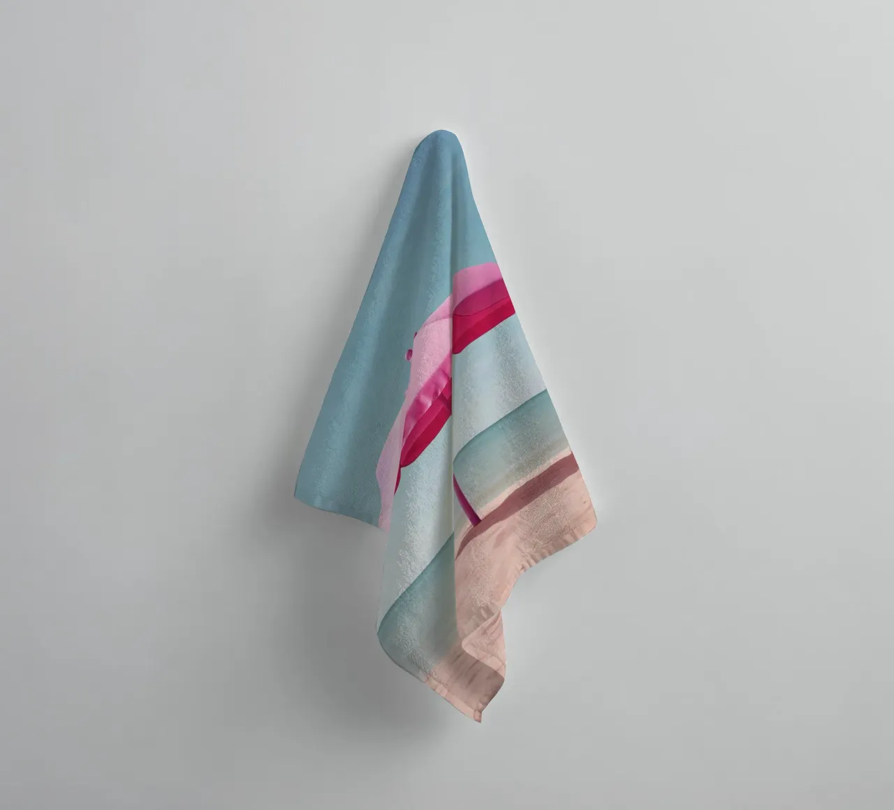 Ombrellone rosa asciugamano da bagno da Malou-Studio