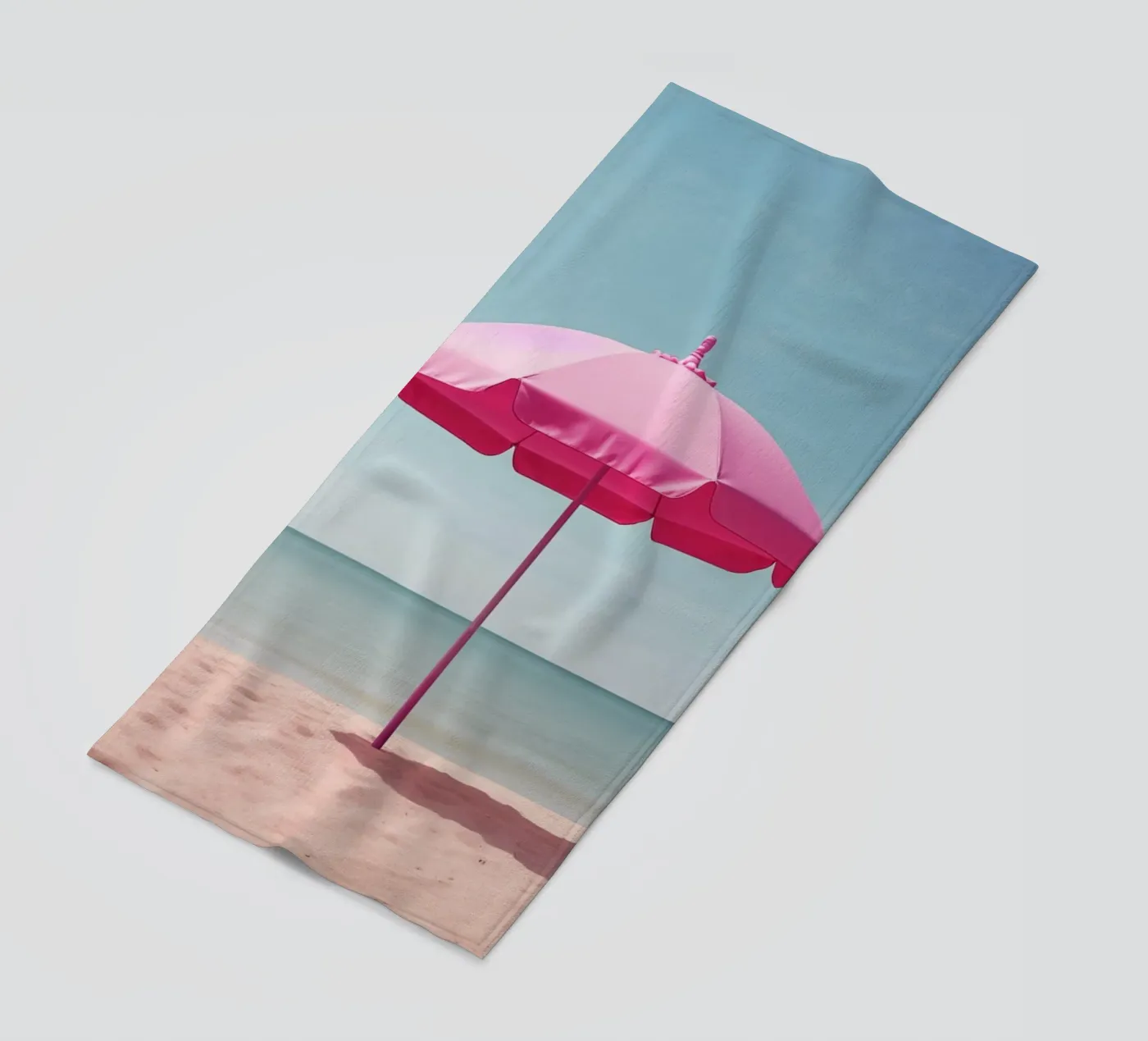 Ombrellone rosa telo mare da Malou-Studio