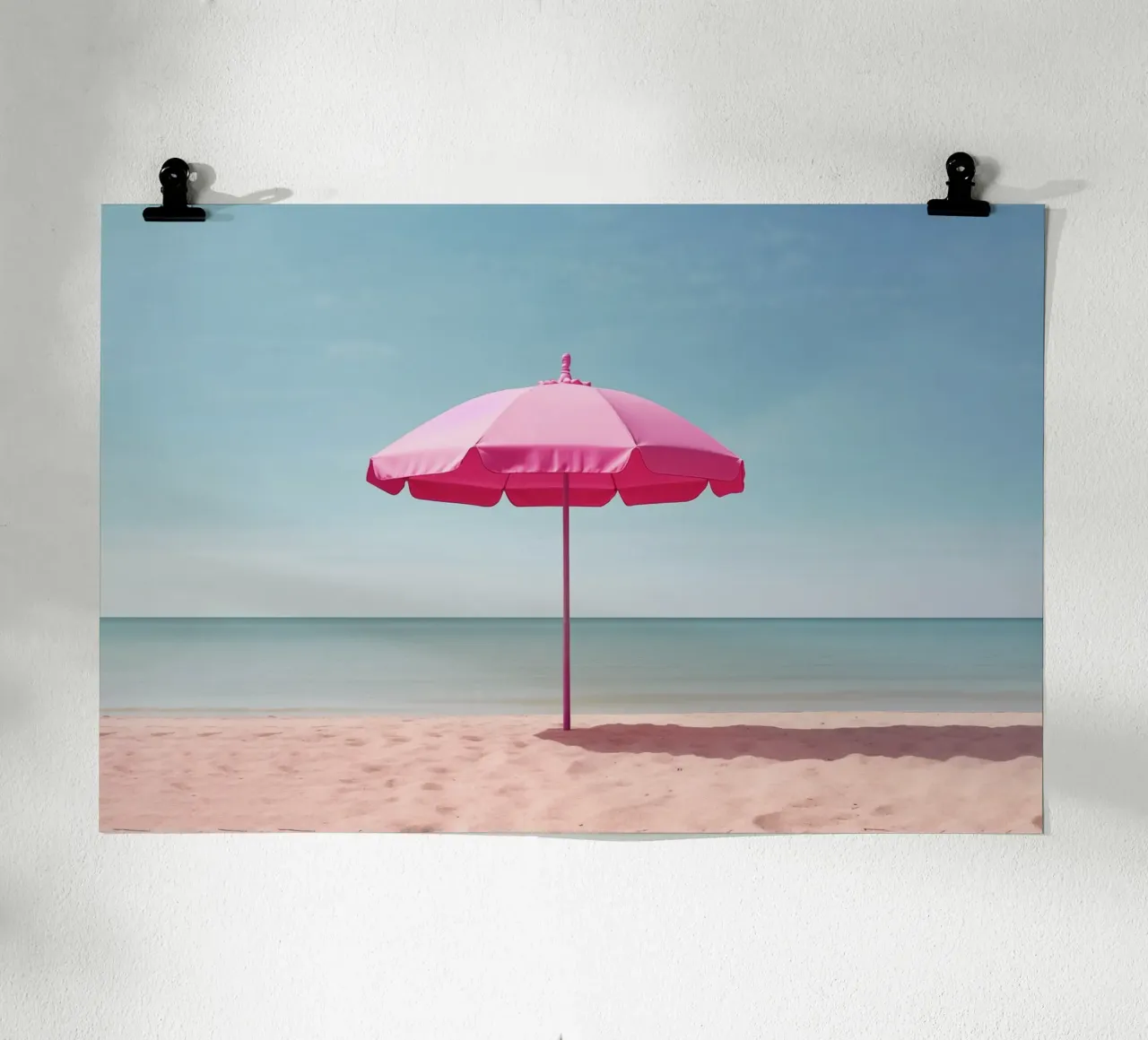 Ombrellone rosa poster da Malou-Studio