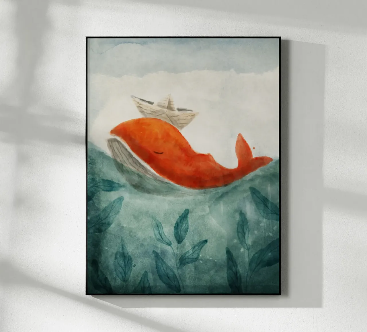 Balena rossa plexiglass da Indigo Rain