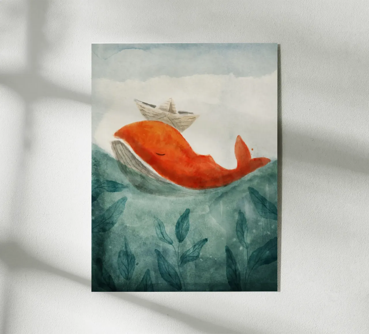 Balena rossa plexiglass da Indigo Rain