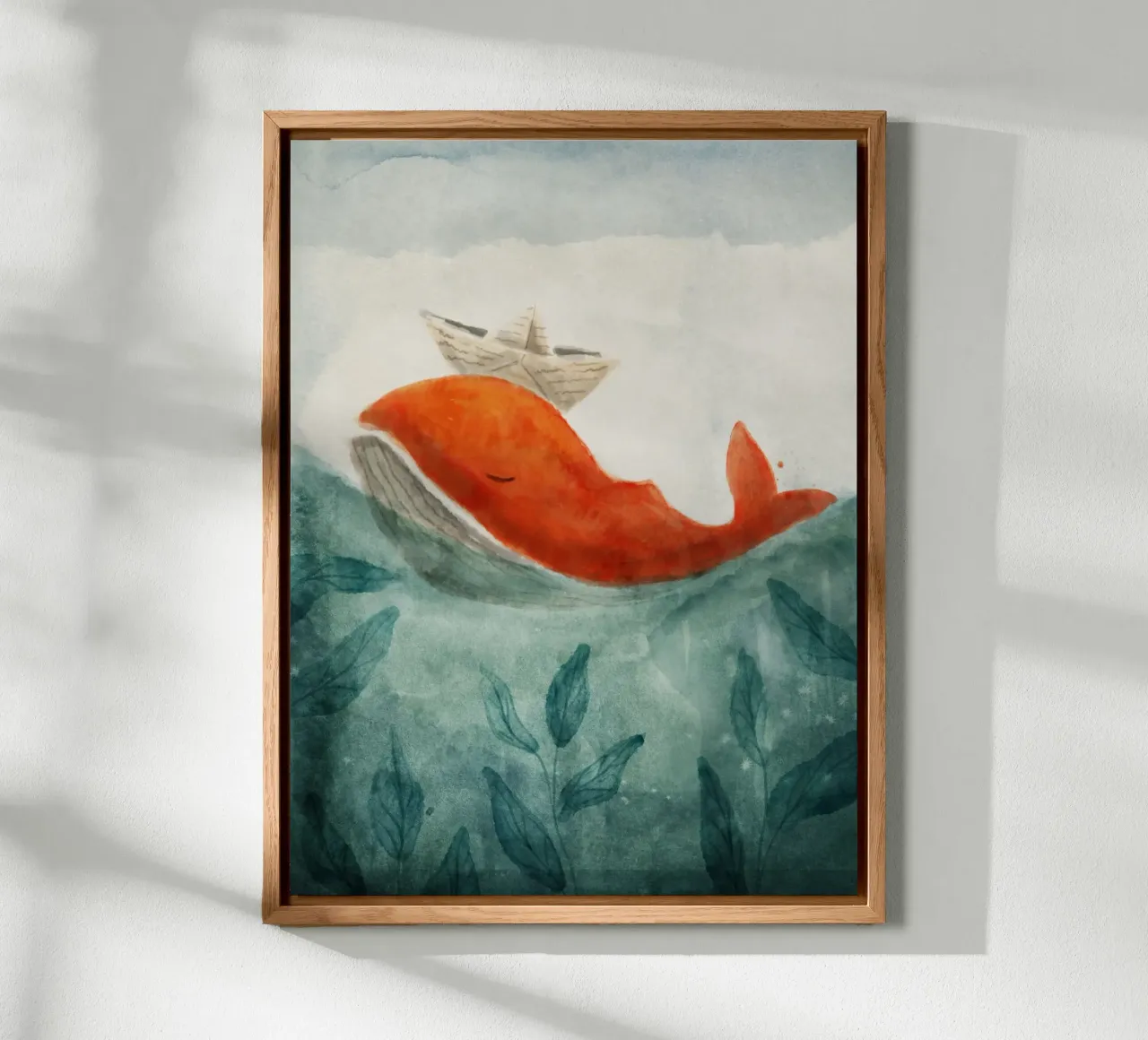 Red Whale alu-dibond by Indigo Rain