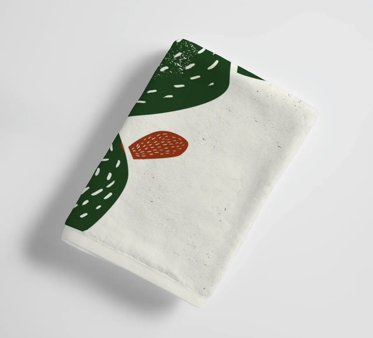 Cactus in stile linoleografico asciugamano da bagno da Indigo Rain