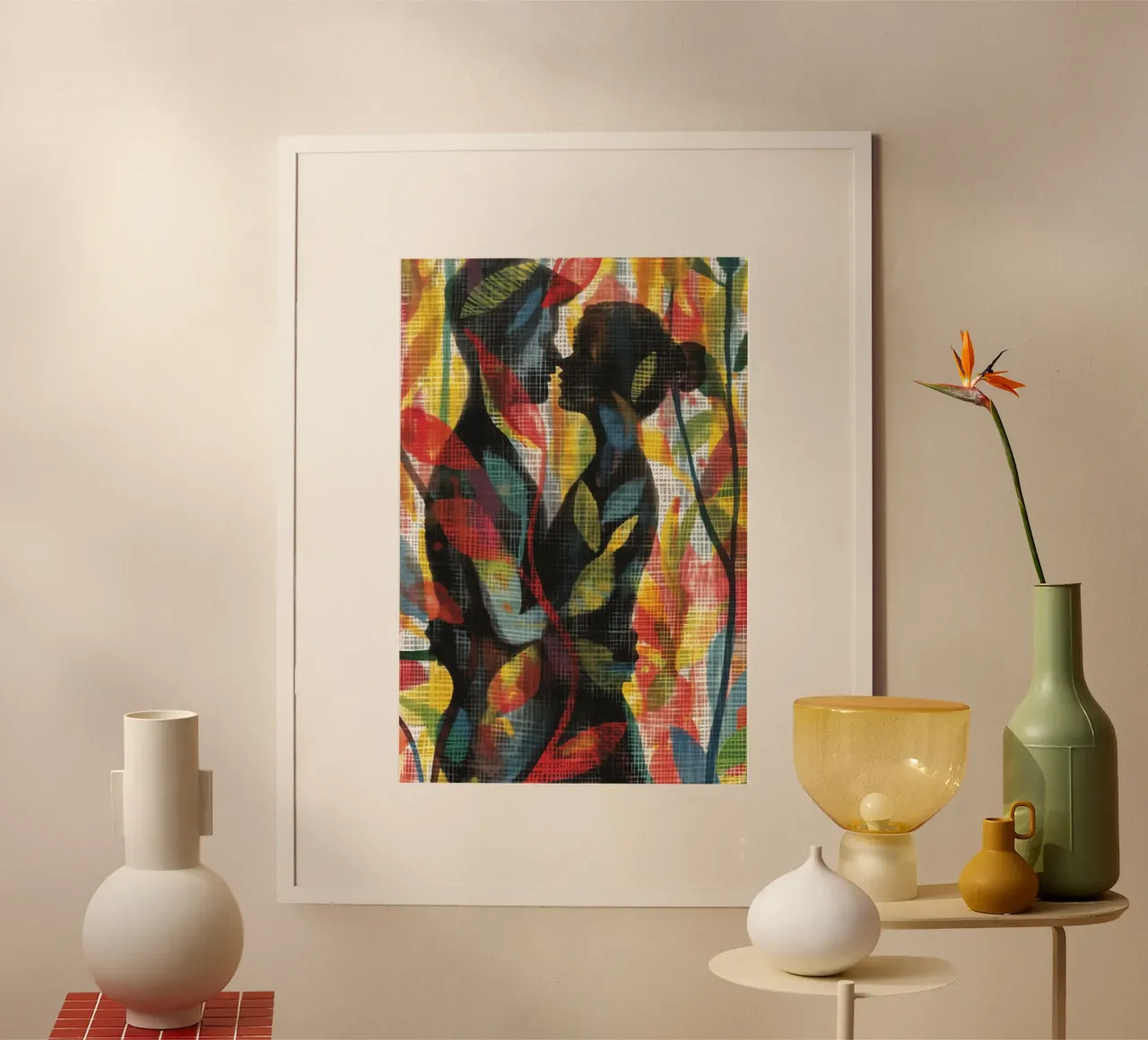 Lovers | Stampa tessile digitale poster da Autofocus