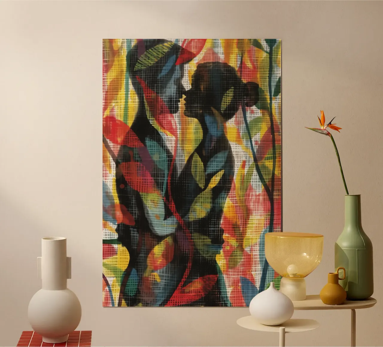 Lovers | Stampa tessile digitale poster da Autofocus