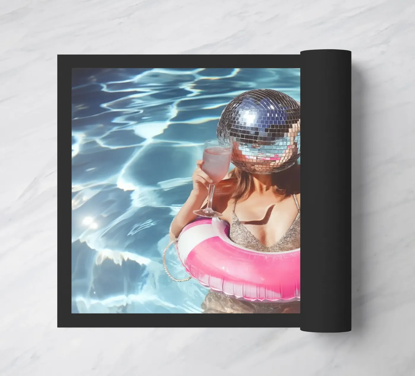 Poolparty Fußmatte von Malou-Studio