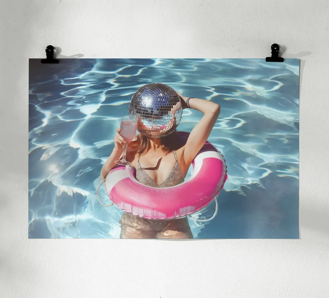 Poolparty Poster von Malou-Studio