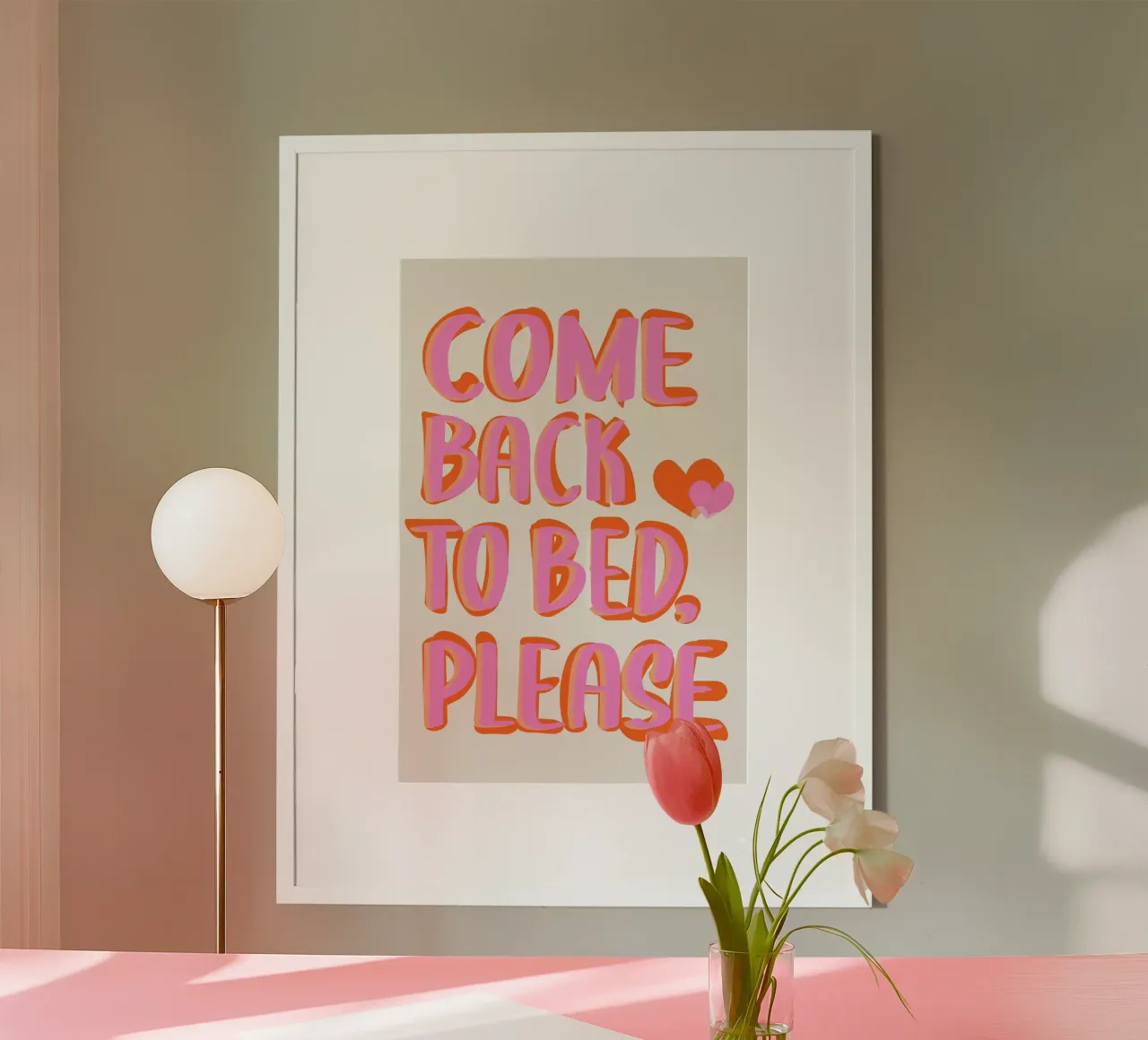 Komm zurück ins Bett, bitte Poster von Malou-Studio