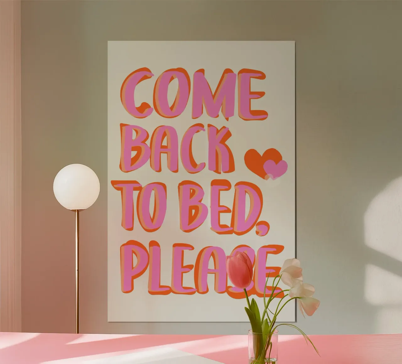 Komm zurück ins Bett, bitte Poster von Malou-Studio