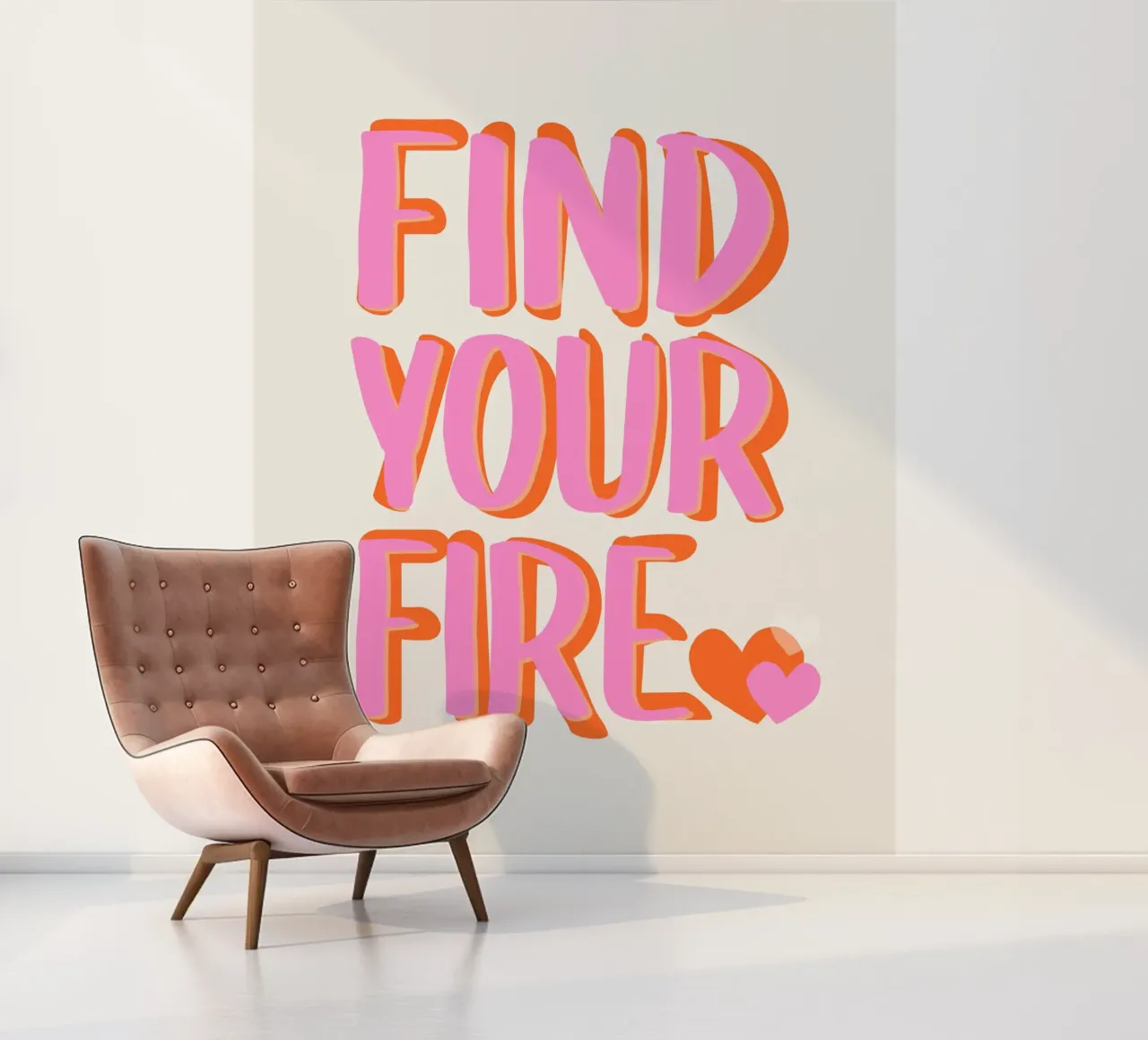 Finde dein Feuer Fototapete von Malou-Studio