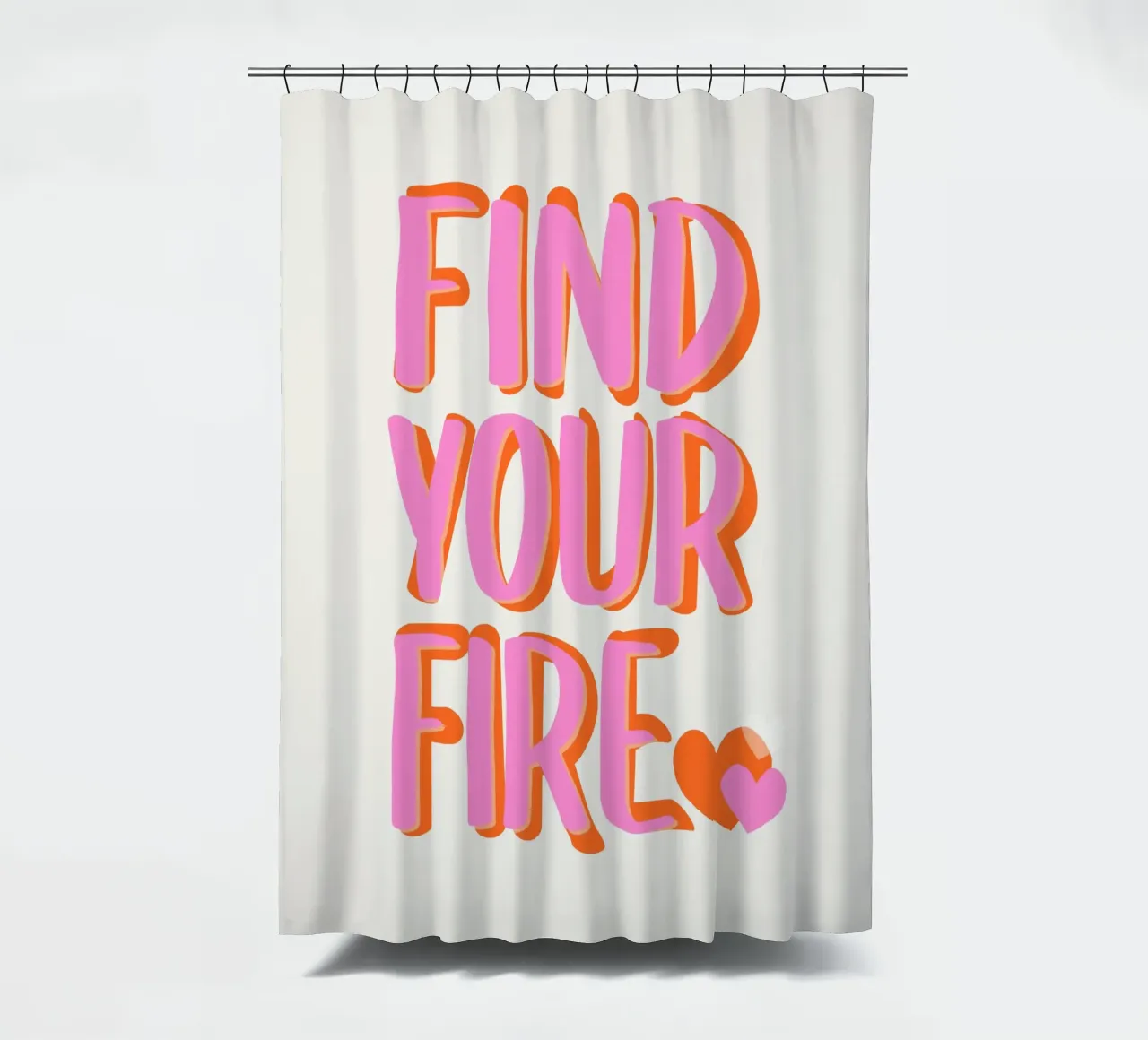 Finde dein Feuer Duschvorhang von Malou-Studio