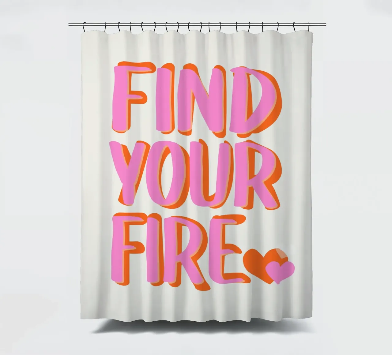 Finde dein Feuer Duschvorhang von Malou-Studio