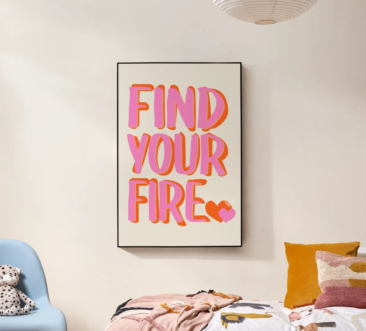 Find your Fire acrylic glass by Malou-Studio