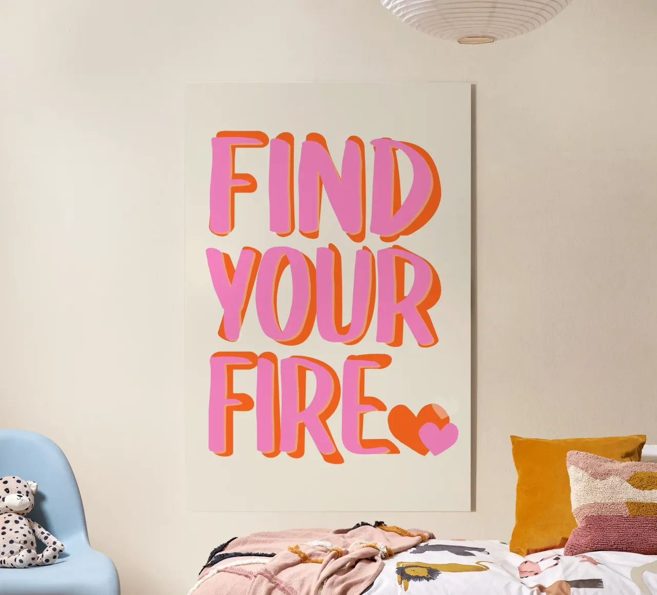 Find your Fire acrylic glass by Malou-Studio