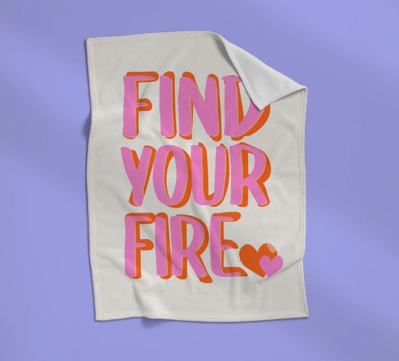 Trova il tuo fuoco coperta in pile da Malou-Studio