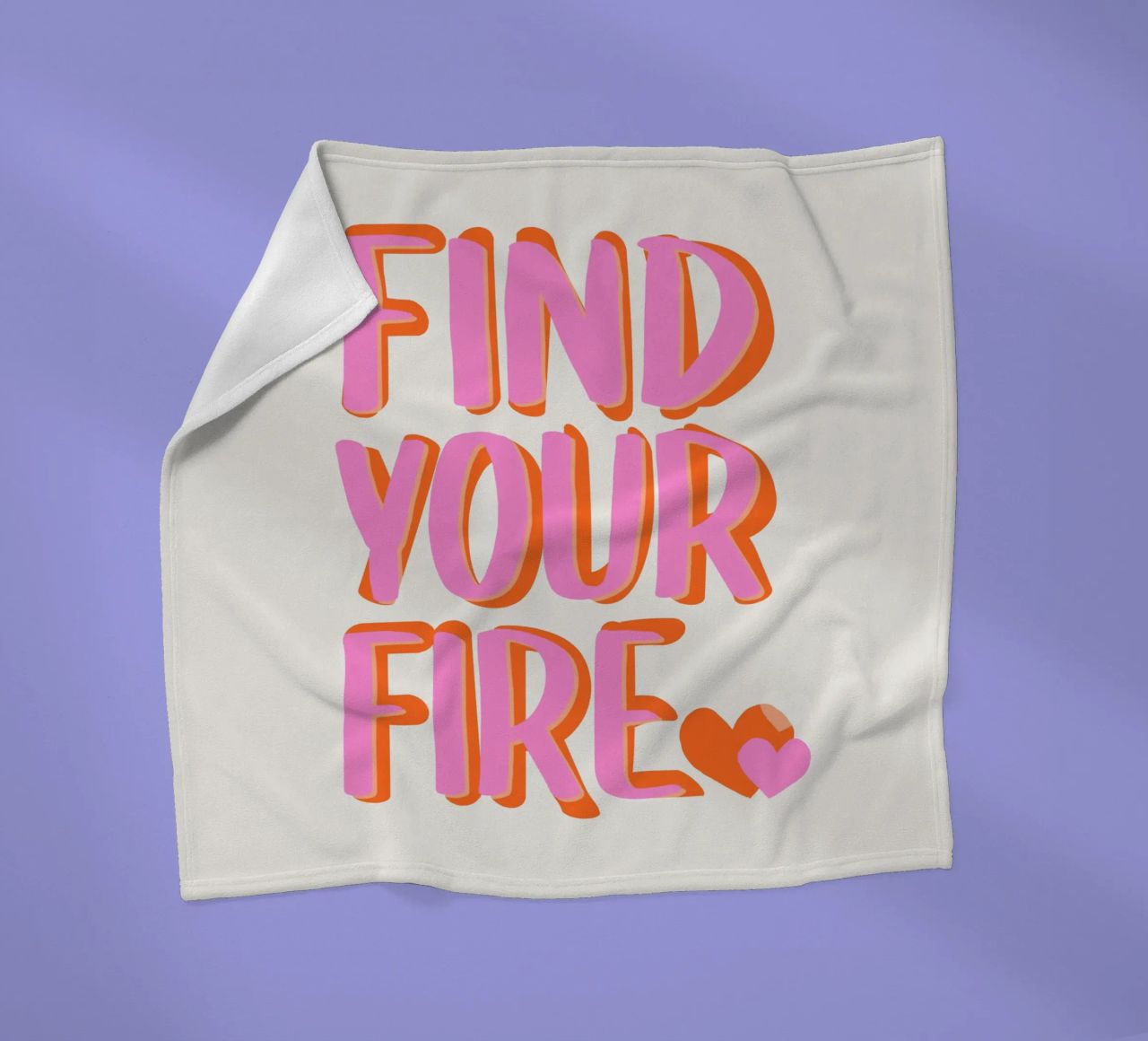 Trova il tuo fuoco coperta in pile da Malou-Studio