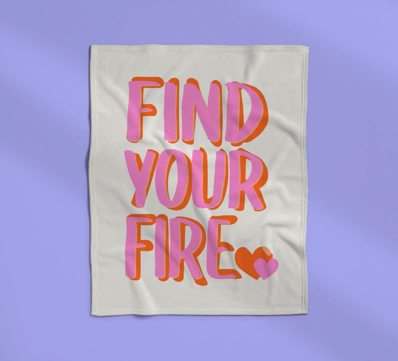Trova il tuo fuoco coperta in pile da Malou-Studio