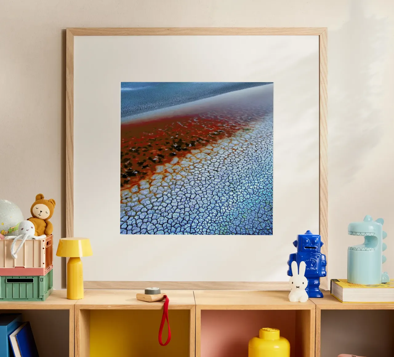 Laguna Colorado Texturen - Ignacio Palacios poster con telaio in legno da Pictufy